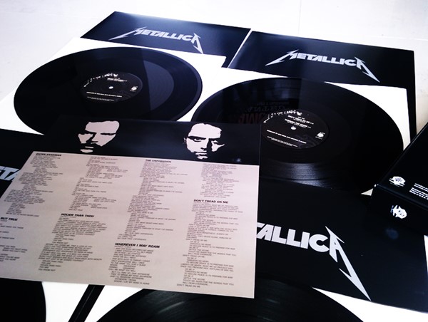 Promoção LP Quádruplo do Metallica (The Black Album em 4 discos de vinil)