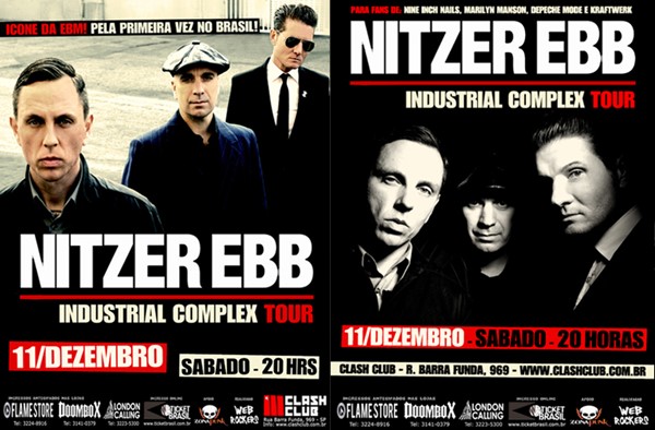 Promoção Ingressos Nitzer Ebb no Brasil (São Paulo)
