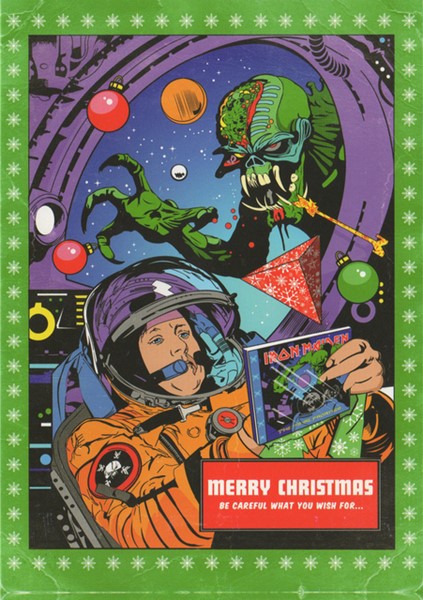 Cartão de Natal do Iron Maiden
