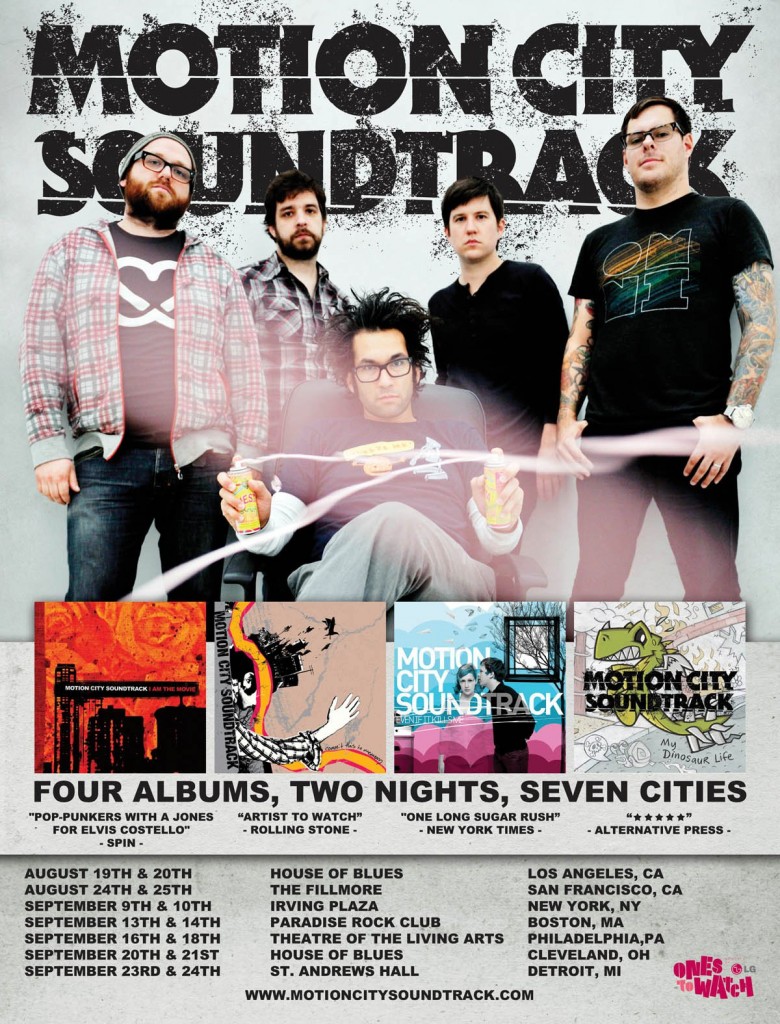 Motion City Soundtrack em "Four Albums, Two Nights, Seven Cities"