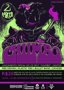 Lançamento do split Chumbo, em Santos