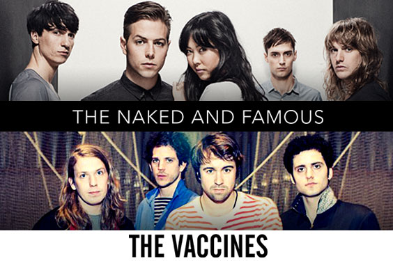 The Naked And Famous e The Vaccines tocam no Brasil em Março e Abril