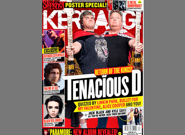 Tenacious D sai na capa da revista Kerring