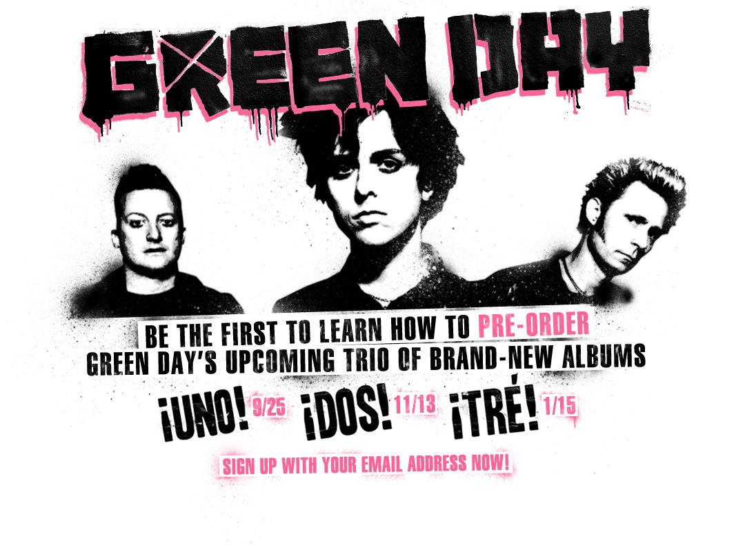 Saiba como comprar os três álbuns novos do Green Day