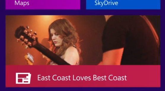 Best Coast em propaganda do Windows 8