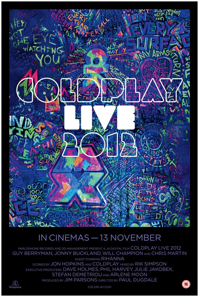 Coldplay lança clipe ao vivo e novo DVD da banda será exibido nos cinemas