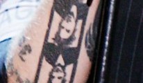 Tatuagem de Adrienne em Billie Joe Armstrong