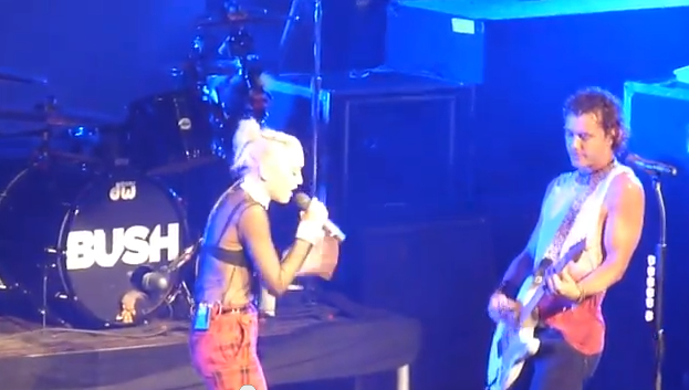 Gavin Rossdale e Gwen Stefani cantam Glycerine em show do Bush