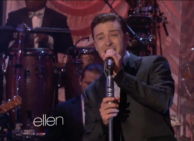 Justin Timberlake no programa da Ellen