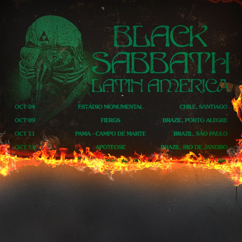 Black Sabbath na América Latina: veja datas e locais dos shows