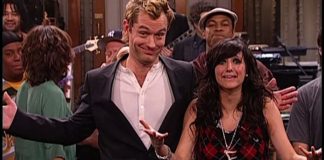 Ashlee Simpson e Jude Law no Saturday Night Live