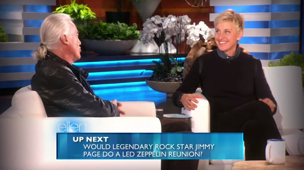 Jimmy Page fala sobre reunião do Led Zeppelin no programa de Ellen