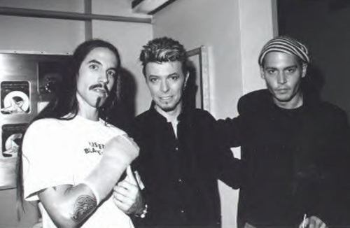 Anthony Kiedies, David Bowie e Johnny Depp