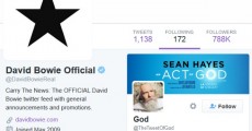Perfil de David Bowie no Twitter segue o perfil de "Deus"