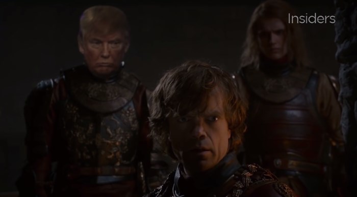Game of Thrones: montagem inclui Donald Trump na série - assista