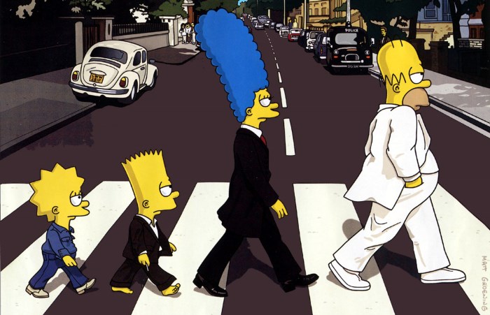 The Simpsons em Abbey Road