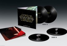 Disco de vinil de Star Wars com holograma