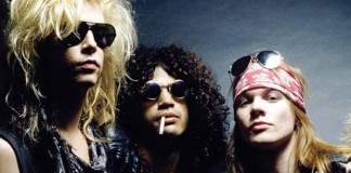 Duff, Slash e Axl do Guns N Roses