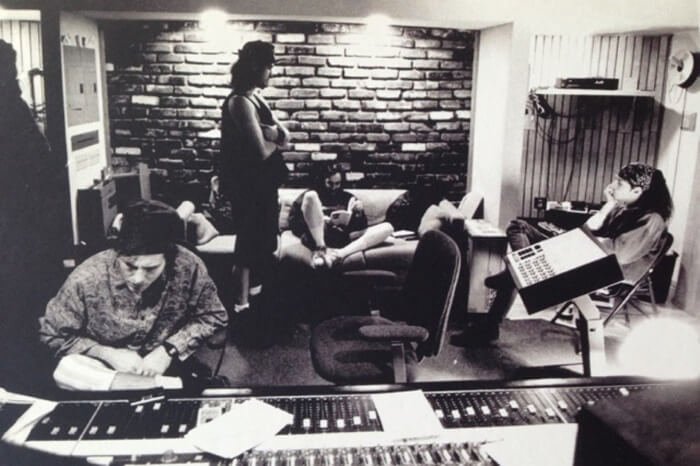 Pearl Jam na gravação de "Ten"