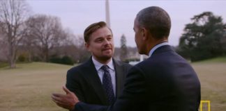 Leonardo DiCaprio e Barack Obama