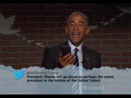 Barack Obama lê mean tweets