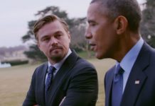 Leonardo DiCaprio e Barack Obama