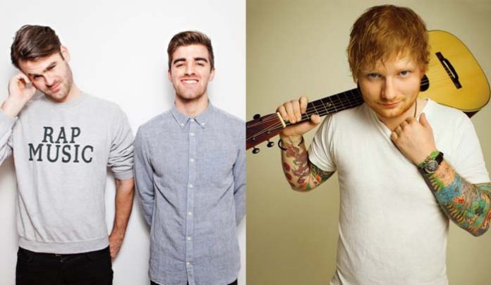 The Chainsmokers e Ed Sheeran lideram lista da Billboard