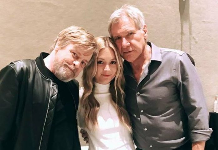 Luke Skywalker, Han Solo e filha da Princesa Leia