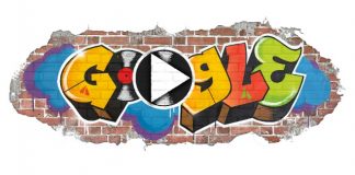 Doodle do hip hop no Google