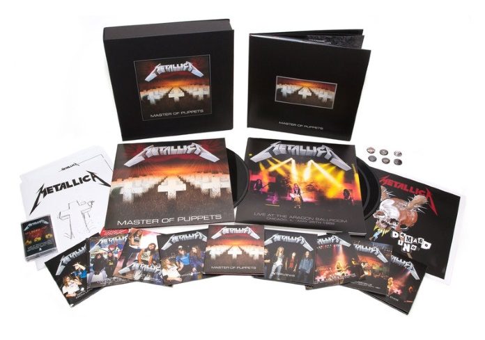 Caixa deluxe de Master Of Puppets, do Metallica