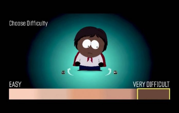 South Park - dificuldade do jogo aumenta de acordo com cor da pele