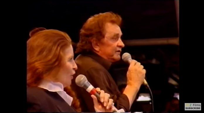Johnny Cash e June Carter Cash n o Glastonbury 1994
