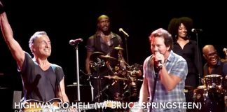 Eddie Vedder toca AC/DC com Bruce Springsteen