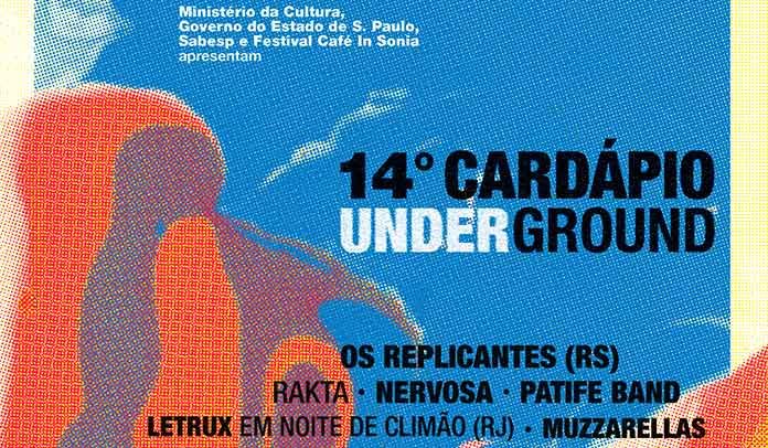 Cardápio Underground divulga programação completa