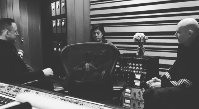 The Smashing Pumpkins no estúdio