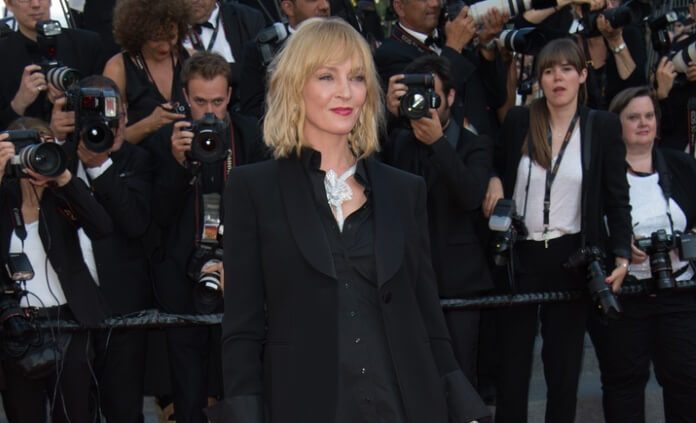 Uma Thurman em Cannes, 2017
