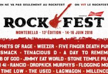Montebello Rockfest 2018 - headliners
