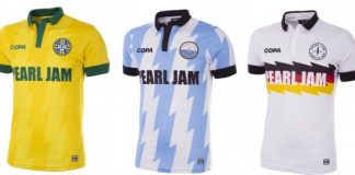 Pearl Jam lança camisetas de futebol