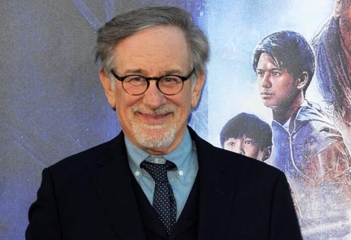Steven Spielberg na estreia de Jogador Número 1, 2018