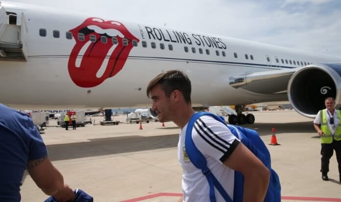 Argentina no avião do Rolling Stones