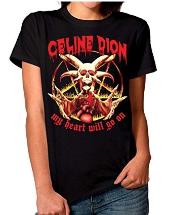 Celine Dion - Camiseta de Metal