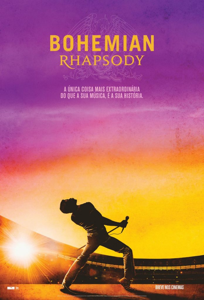 Cartaz de Bohemian Rhapsody, filme do Queen