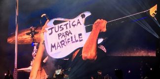 Tom Morello em POA - Justiça para Marielle