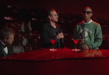 Bono e Pharrell cantam Bee Gees