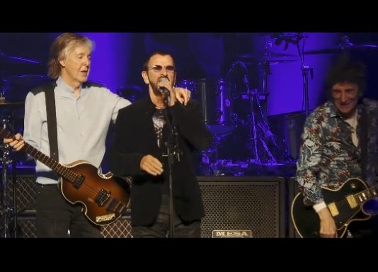 Paul McCartney, Ringo Starr e Ronnie Wood