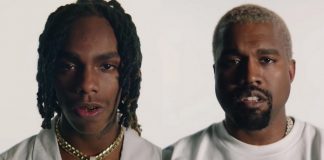 Kanye West e YNW Melly no vídeo de "Mixed Personalities"