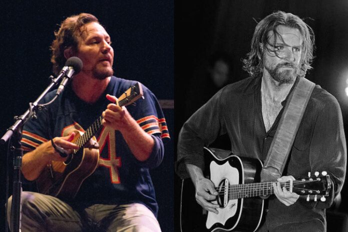 Eddie Vedder (Pearl Jam) e Bradley Cooper (Nasce Uma Estrela)(1)