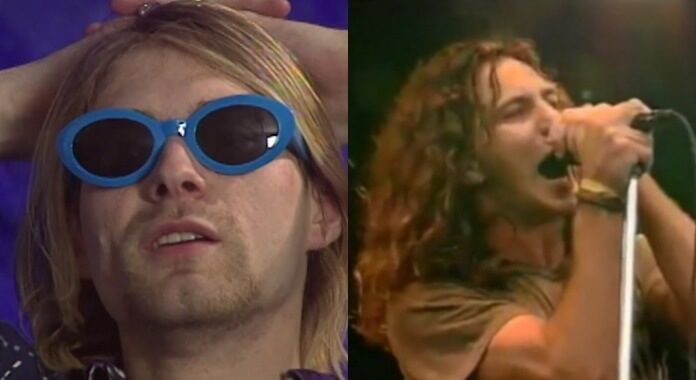 Kurt Cobain e Eddie Vedder