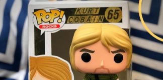 Boneco Funko de Kurt Cobain (Nirvana)
