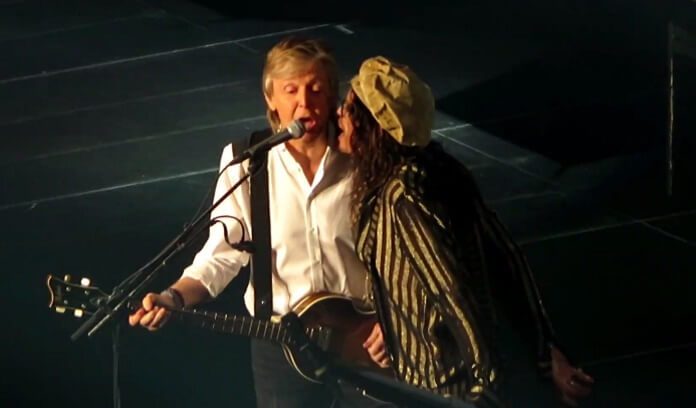 Paul McCartney (Beatles) e Steven Tyler (Aerosmith)